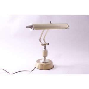 Vintage, Brass, Bankers, Desk Lamp, Articulating Arm, Lighting, ~ 250605-WH 304